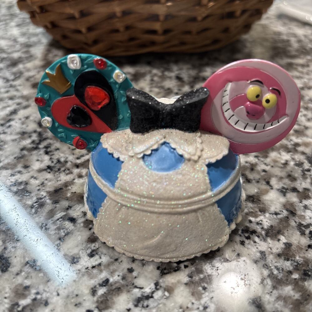 Disney Parks Alice In Wonderland Ear Hat Ornament